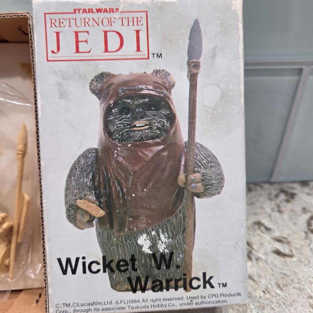 Vintage 1984 Wicket Ewok‎ Resin Model Kit MIB Japanese Tsukuda Star Wars